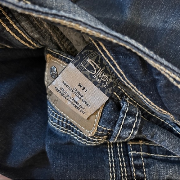 Silver Jeans Dark Blue Ankle & Cropped Jeans - Picture 4 of 10